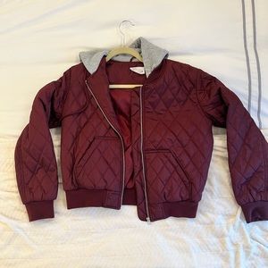 Olive + Oak woman’s medium maroon jacket